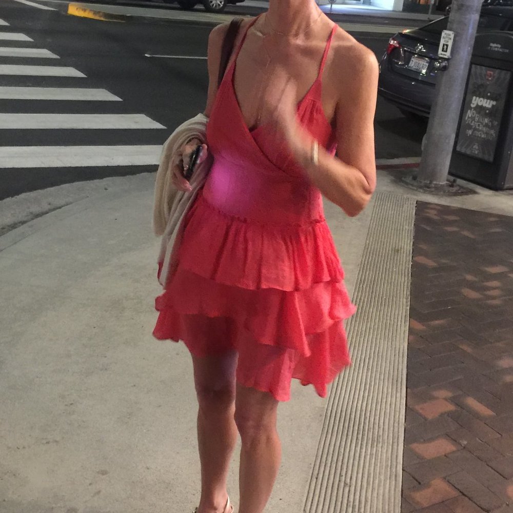 Chesley coral dress